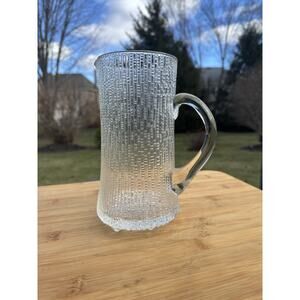 Vintage MCM Iittala Ultima Thule Tapio Wirkkala 32oz Pitcher 7-3/4” Finland